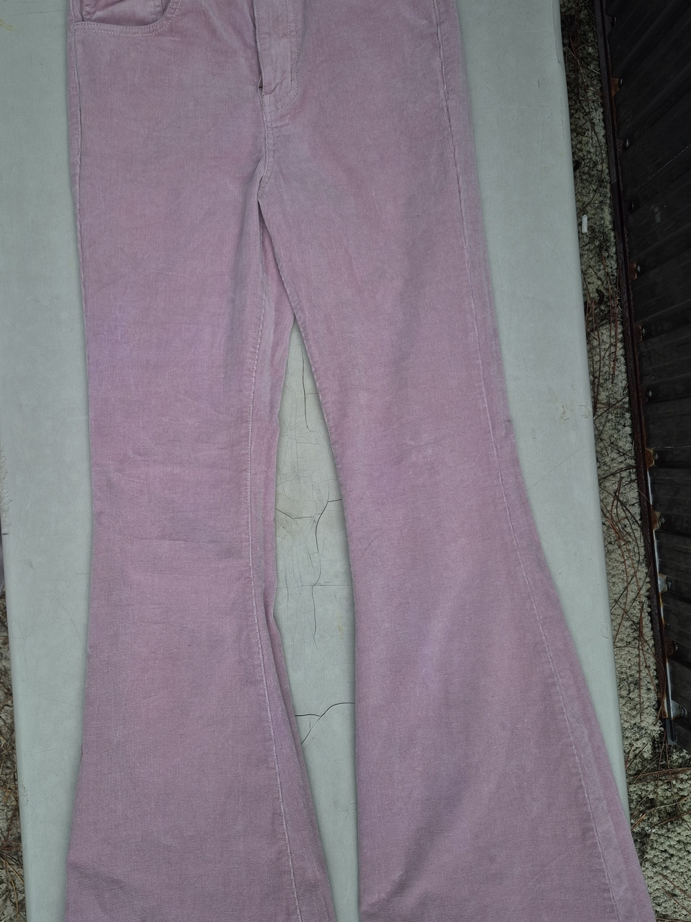 Forever 21 Pink Corduroy Low-Rise Pants